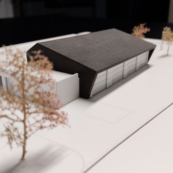 Modell der Rettungswache Frankenberg